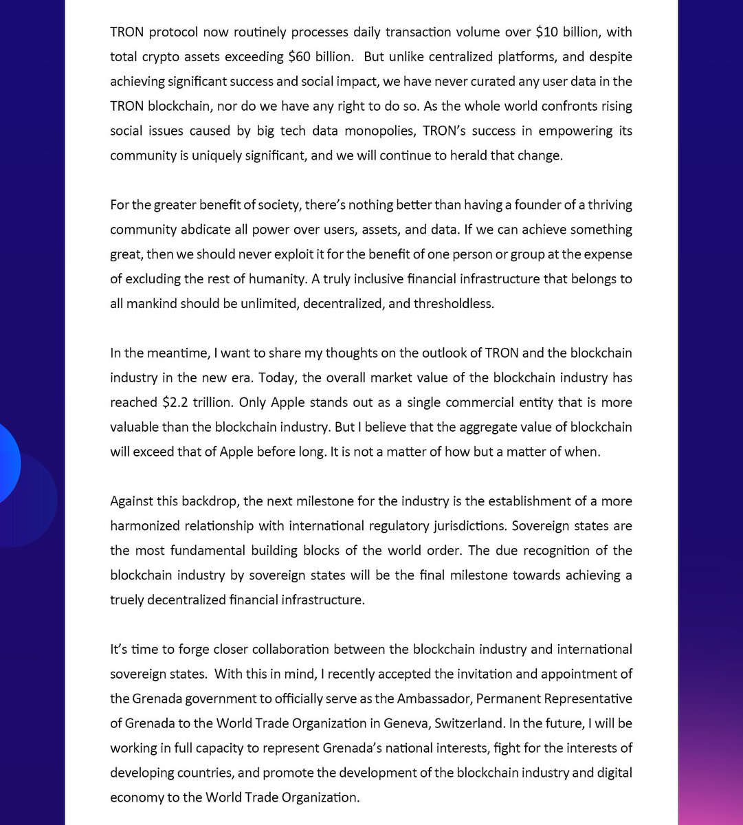 Media z wpisu H.E. Justin Sun 👨‍🚀 🌞