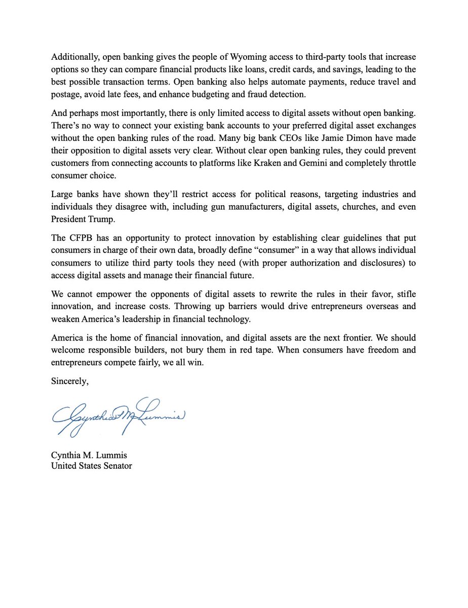 Media z wpisu Senator Cynthia Lummis