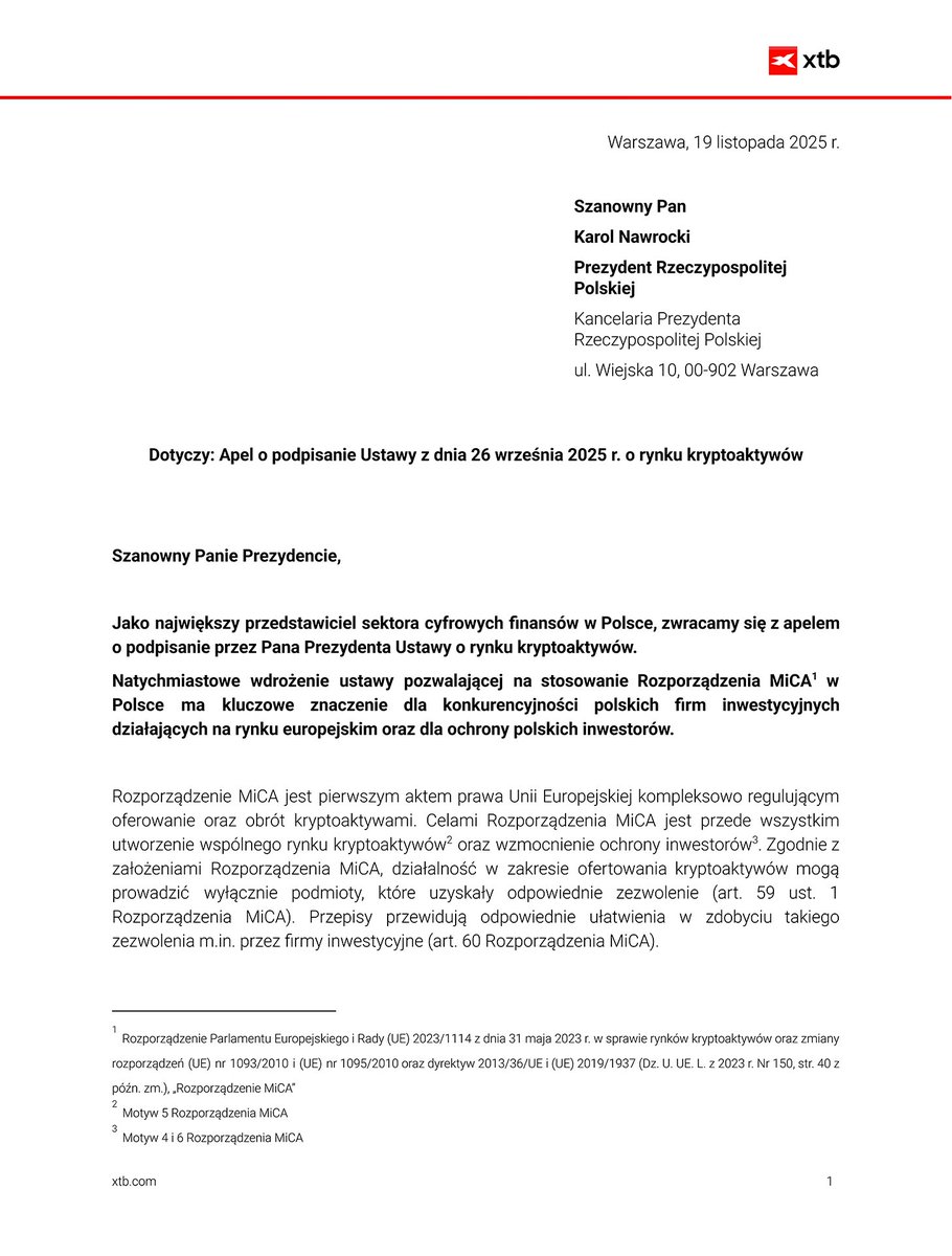 Media z wpisu XTB Polska