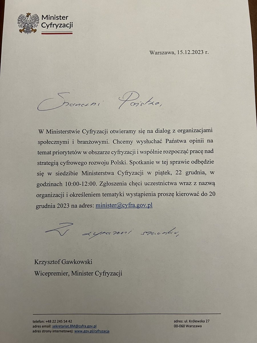 Media z wpisu Krzysztof Gawkowski