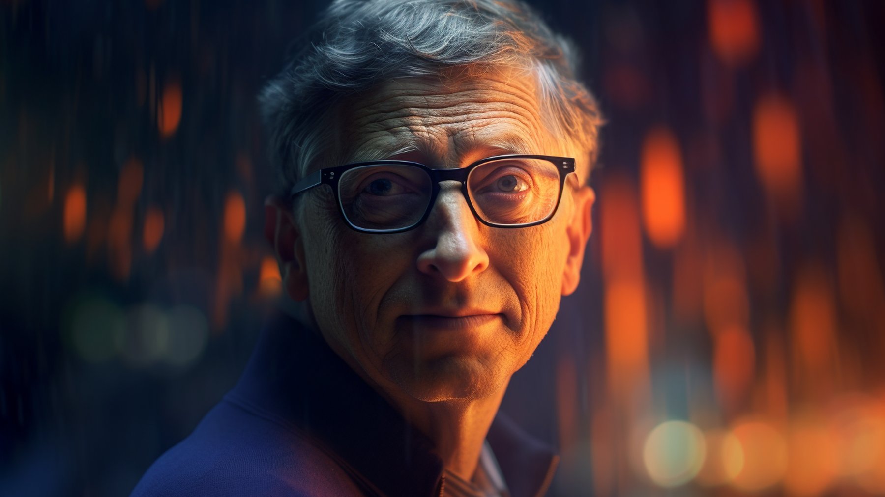 Bill Gates fotografia portretowa