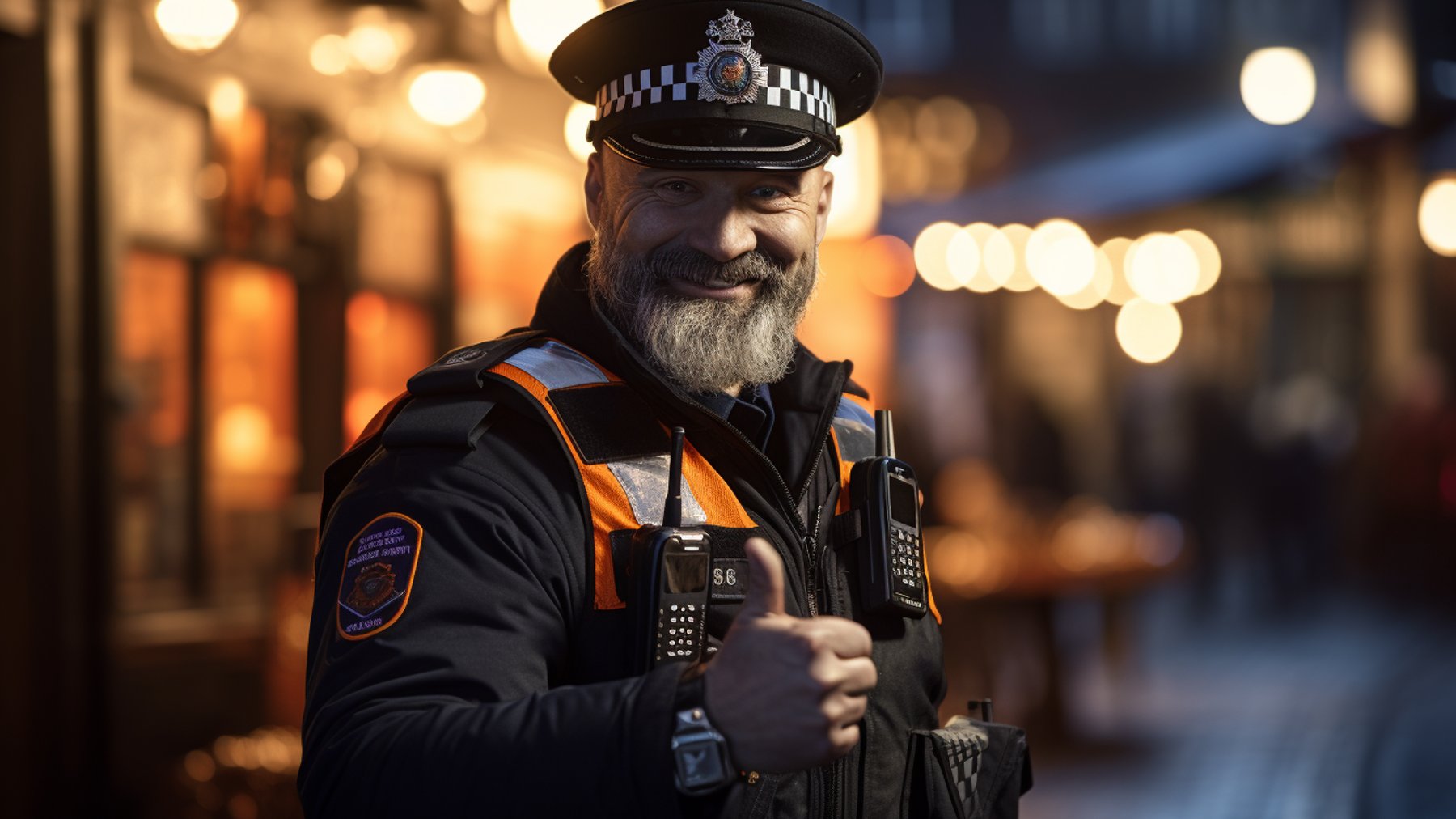 Policjant cieszy się z ustawy przyjętej przez Izbę Lordów