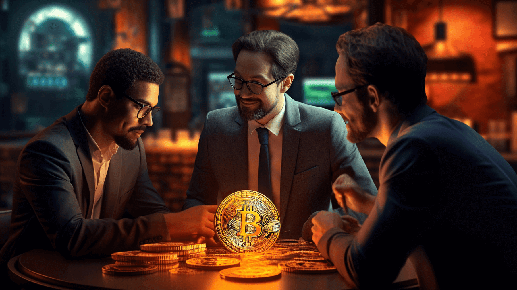 inwestorzy rozmawiają o btc
