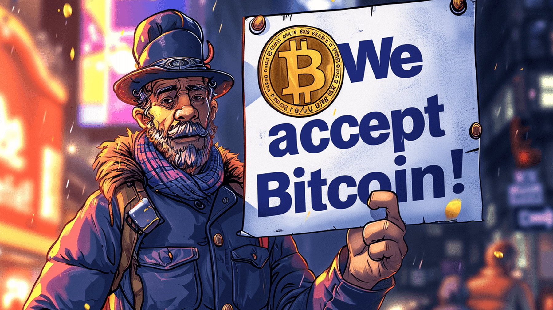 Płatność w BTC coraz popularniejsza.
