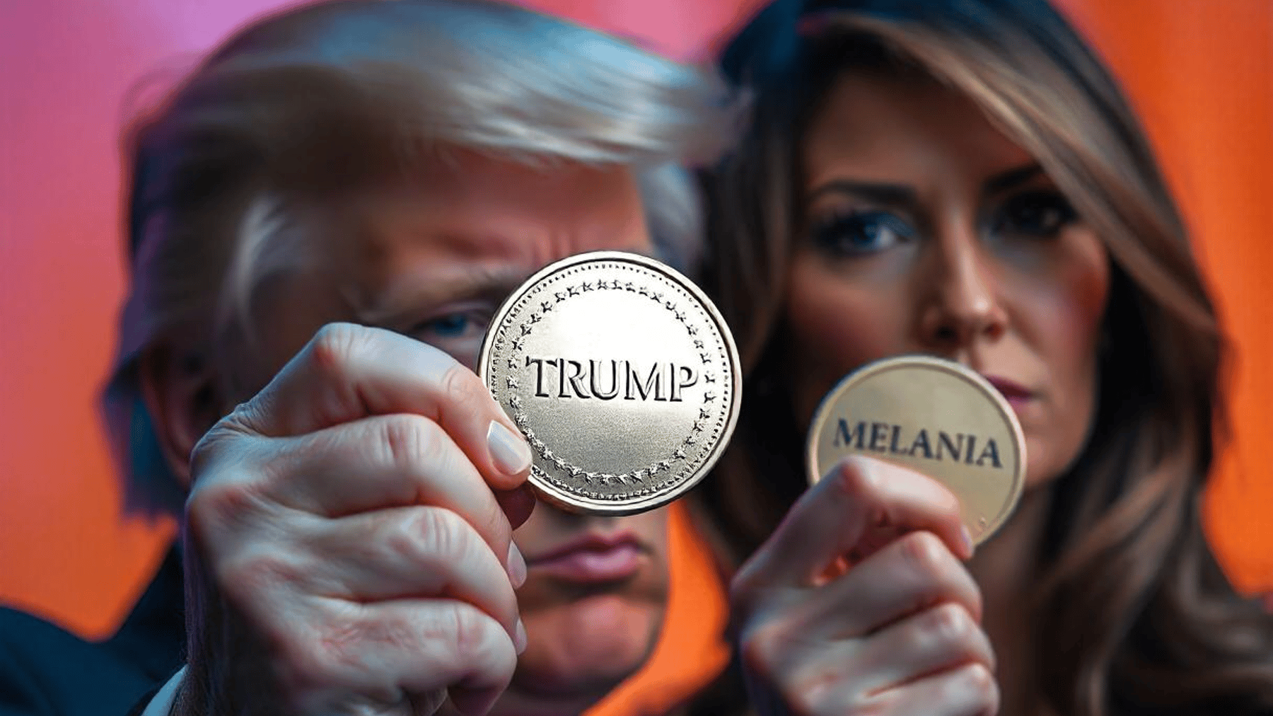 Token Trump i Melania.