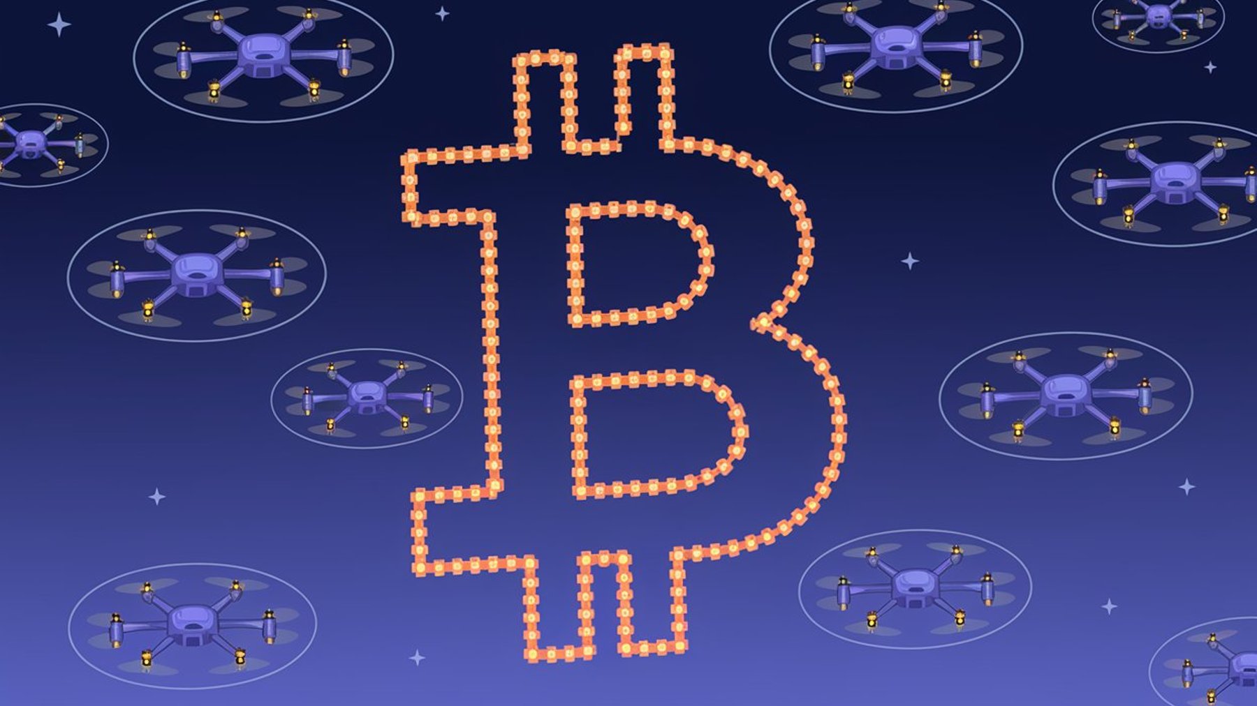 BTC na niebie.