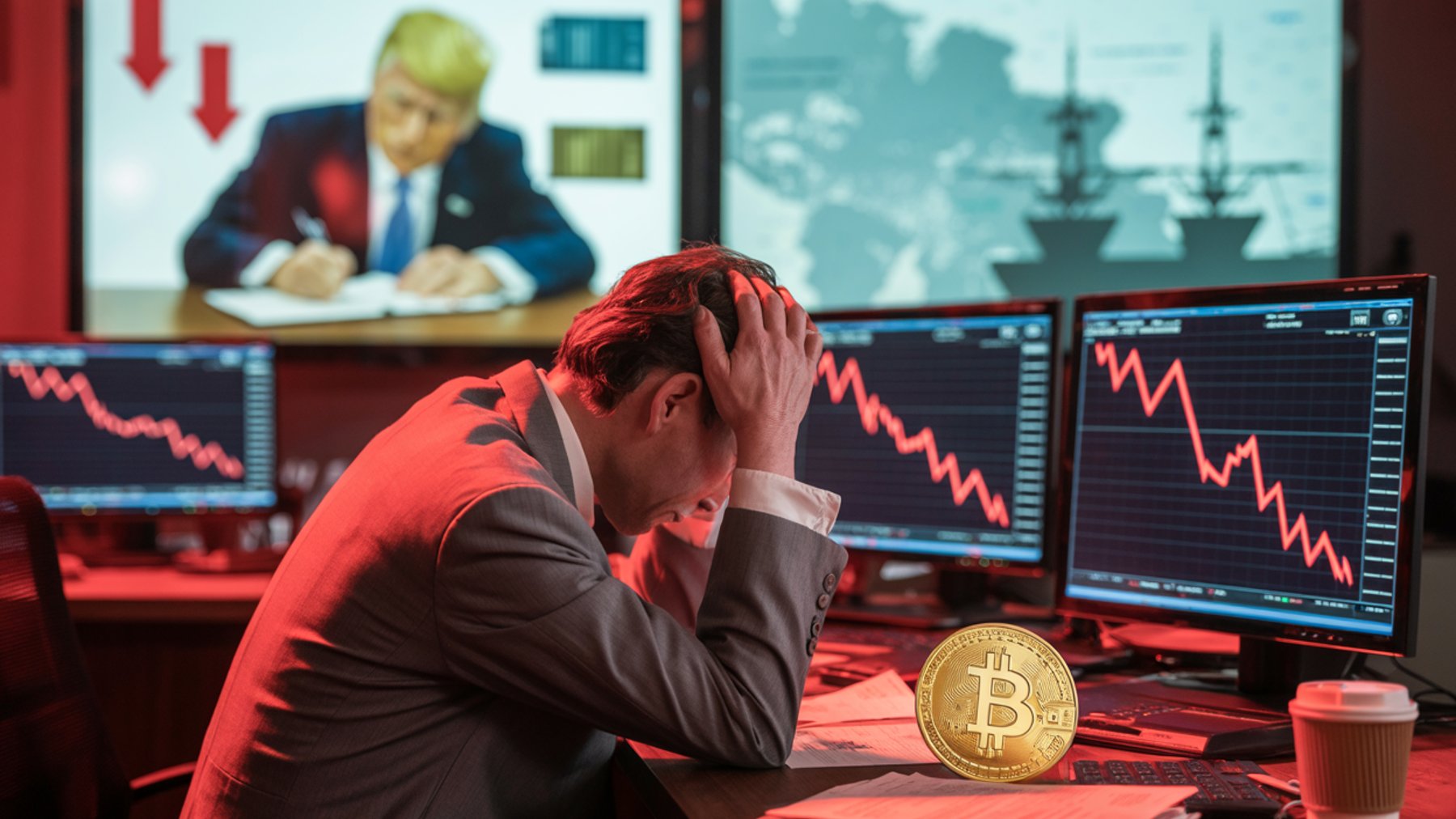 Trump powoduje kolejny zjazd BTC