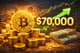 Bitcoin przebija 70 000 USD