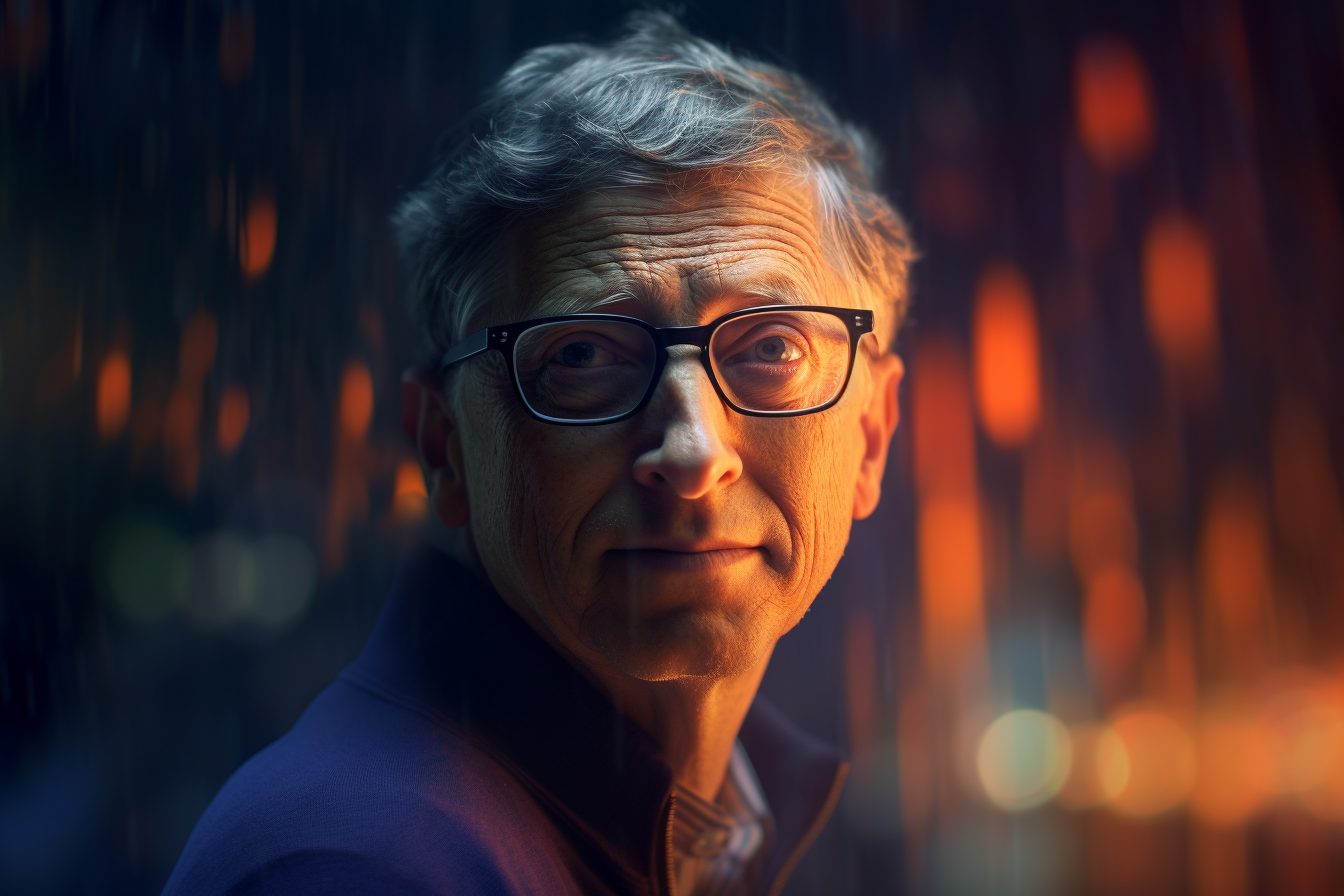 Bill Gates fotografia portretowa
