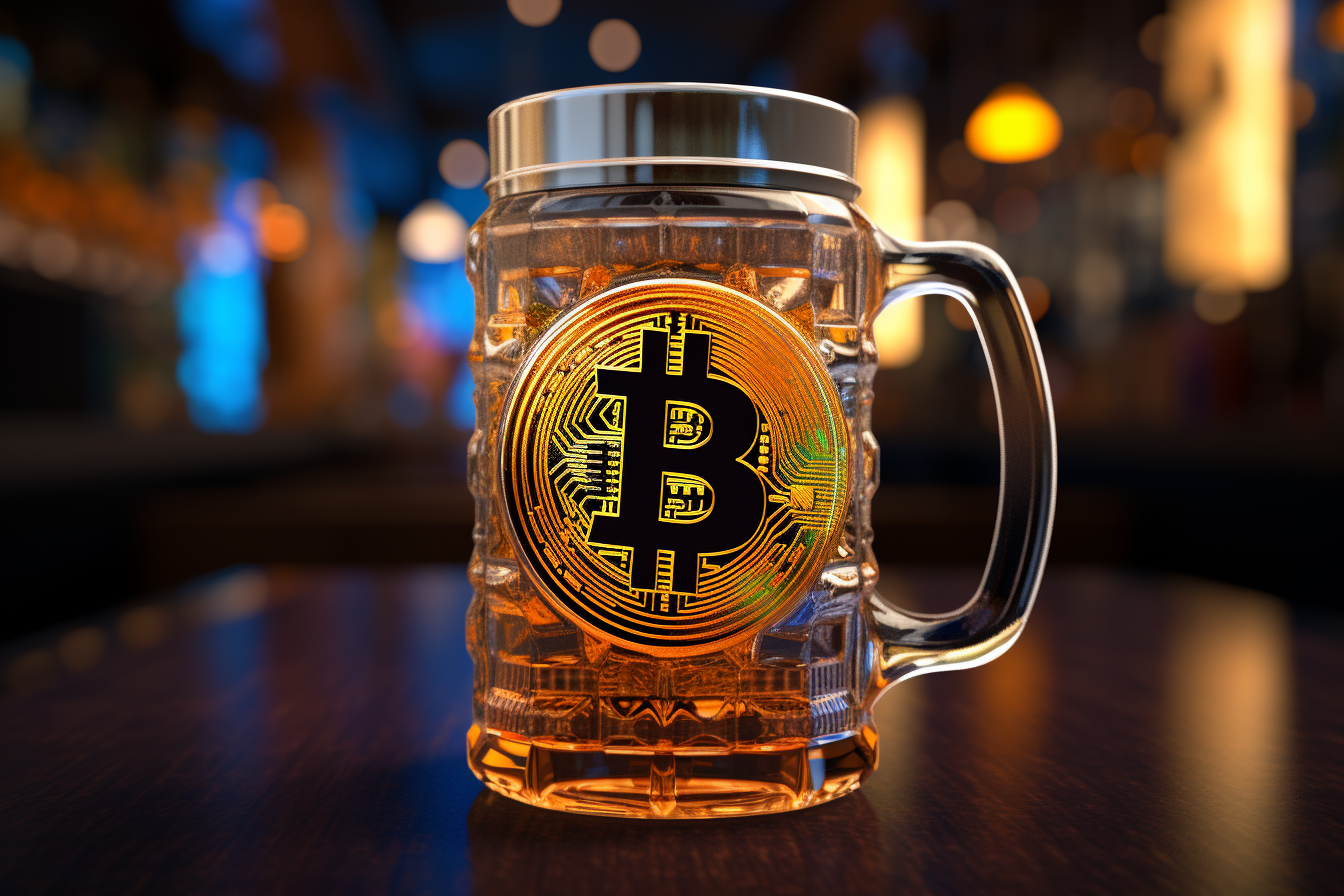 Piwo na spotkaniu społeczności Beer & Bitcoin.