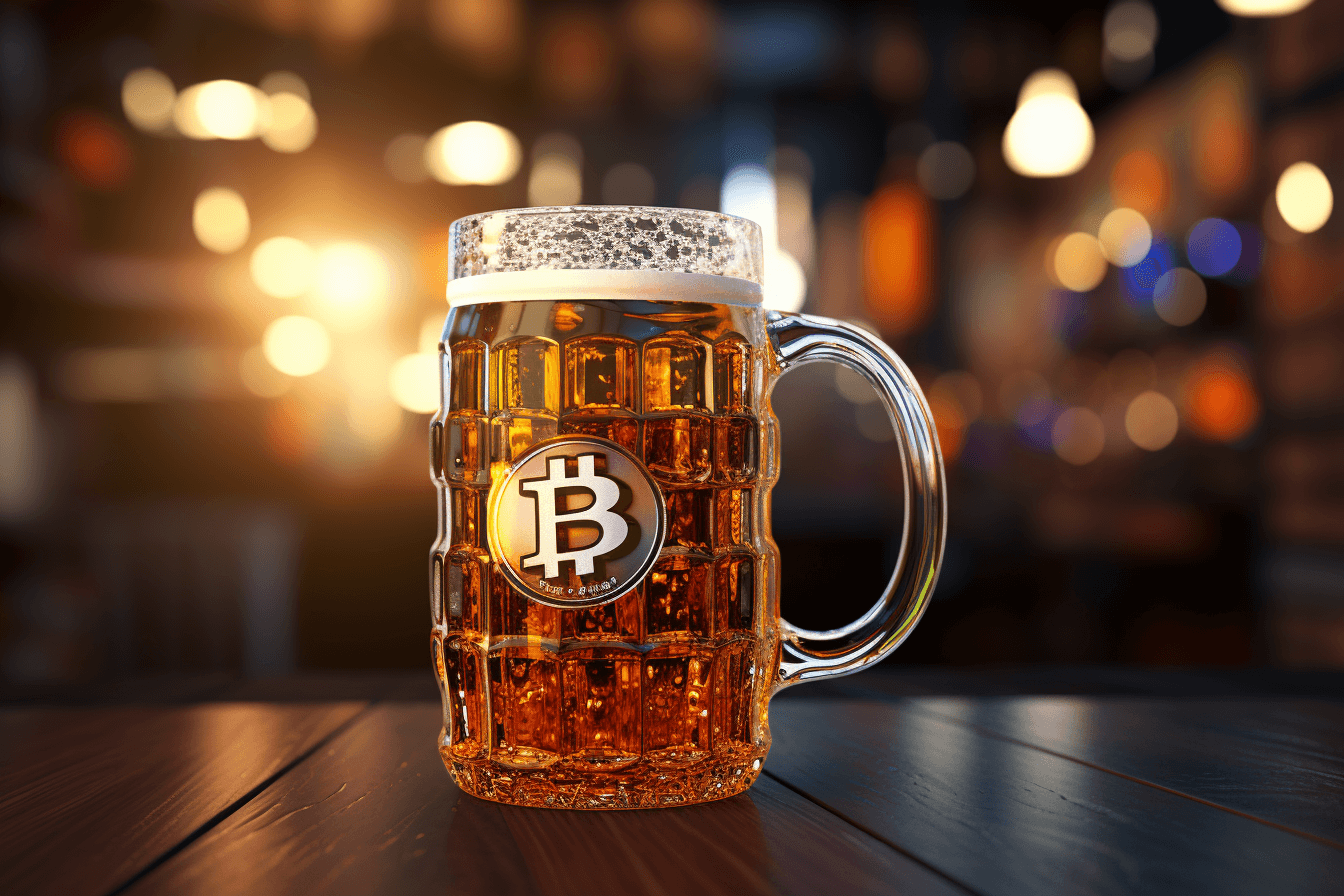 Kufel piwa w trakcie eventu Beer&Bitcoin #44.
